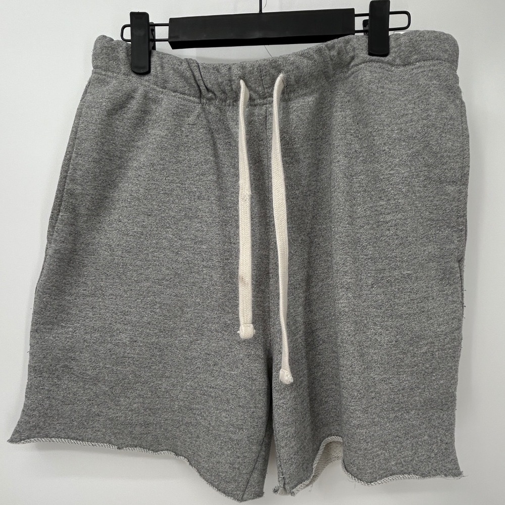 Men's PacSun Volley Fleece Sweat Shorts Heather Gray Drawstring Size Medium